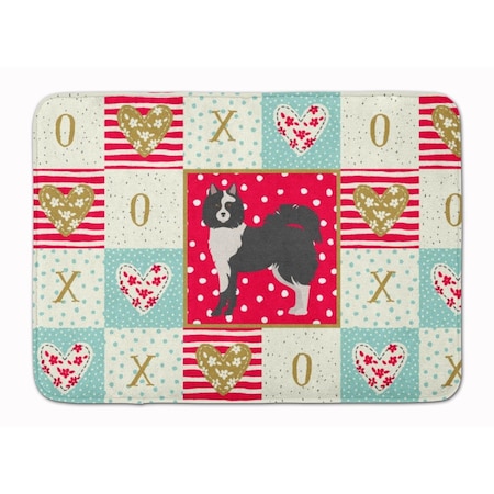 Carolines Treasures 19 x 27 in. Elo Dog No.2 Love Machine Washable Memory Foam Mat CK5829RUG